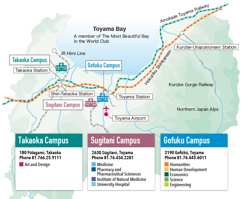 Toyama Map