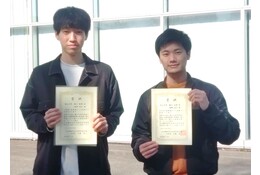 機械工学コース4年生の坂口竜暉さんと滋野俊介さんが日本機械学会北陸信越支部2023合同講演会において学生賞を受賞しました。